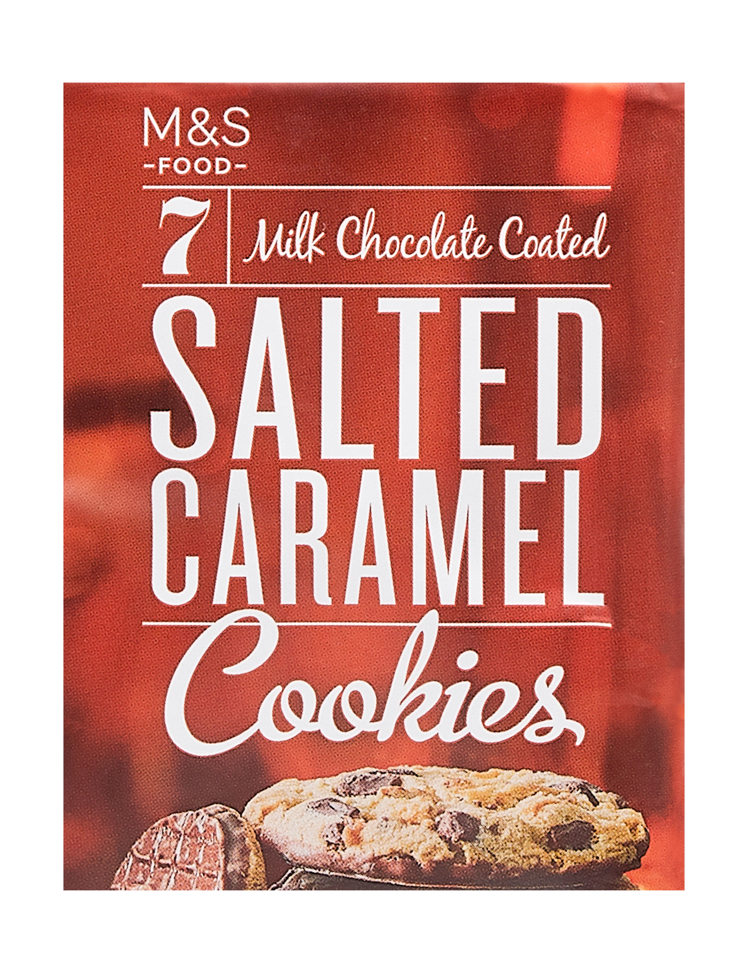 7 Milk Chocolate Coated Salted Caramel Cookies