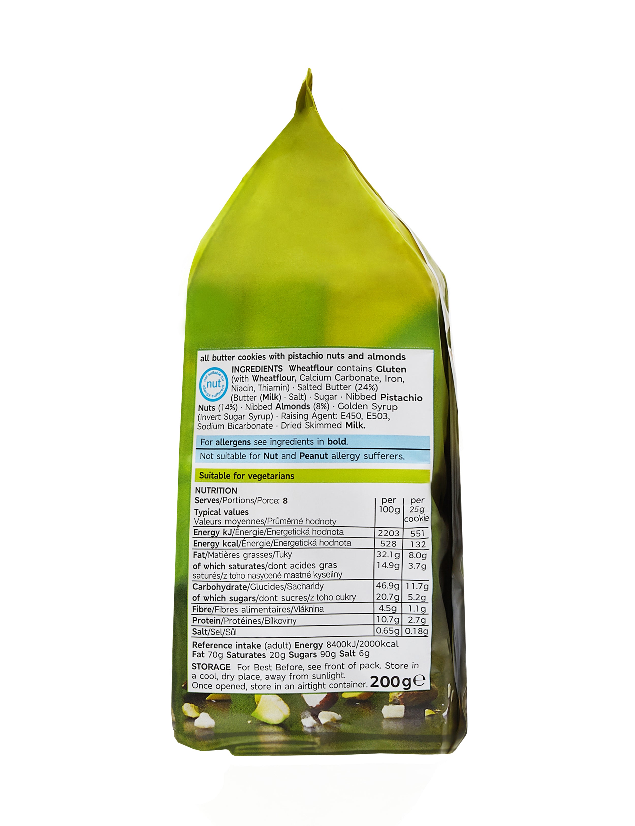 8 All Butter Pistachio & Almond Cookies