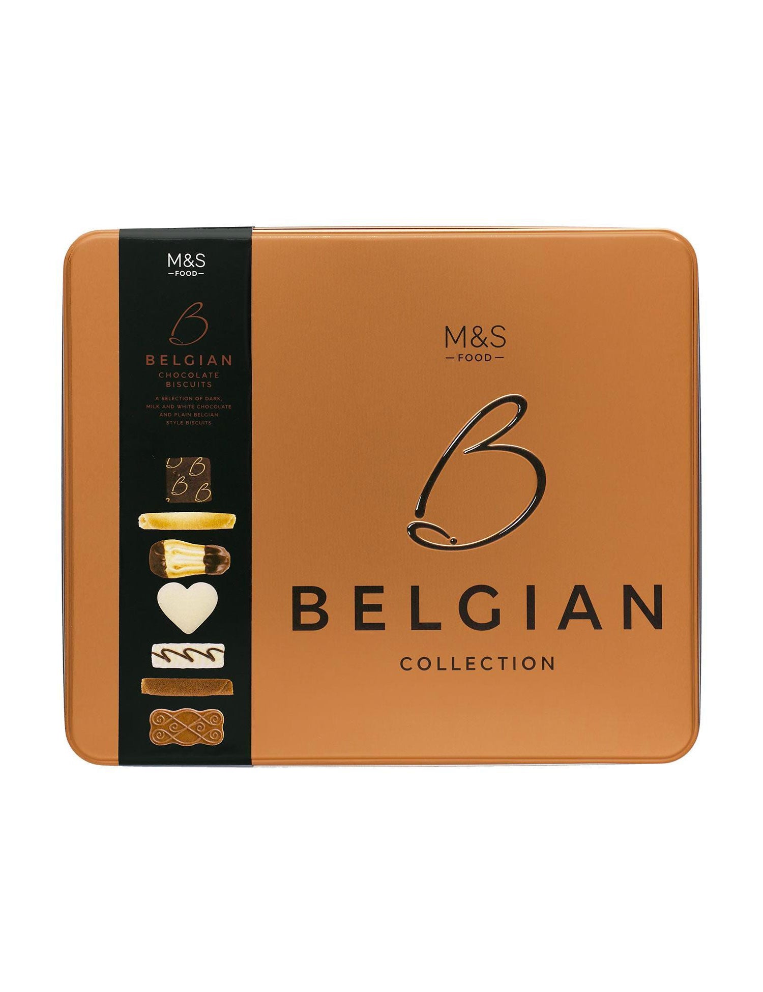Belgian Collection Chocolate Biscuits Tin 1kg