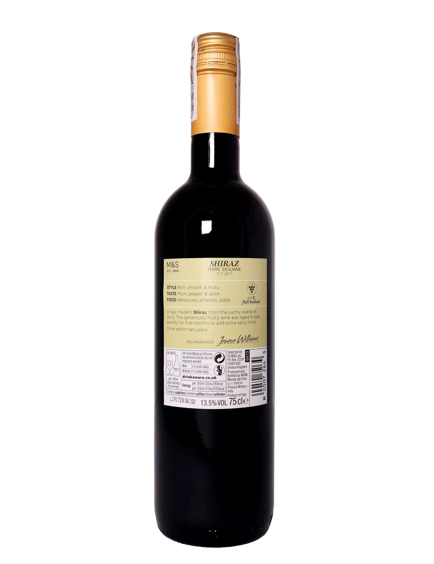 Shiraz Vino Varietale Italia