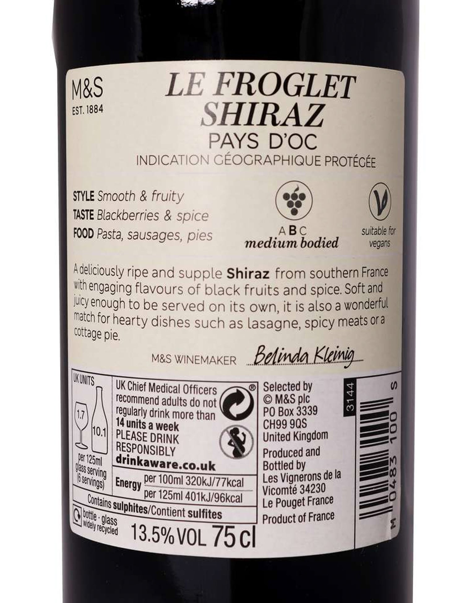 Le Froglet Shiraz