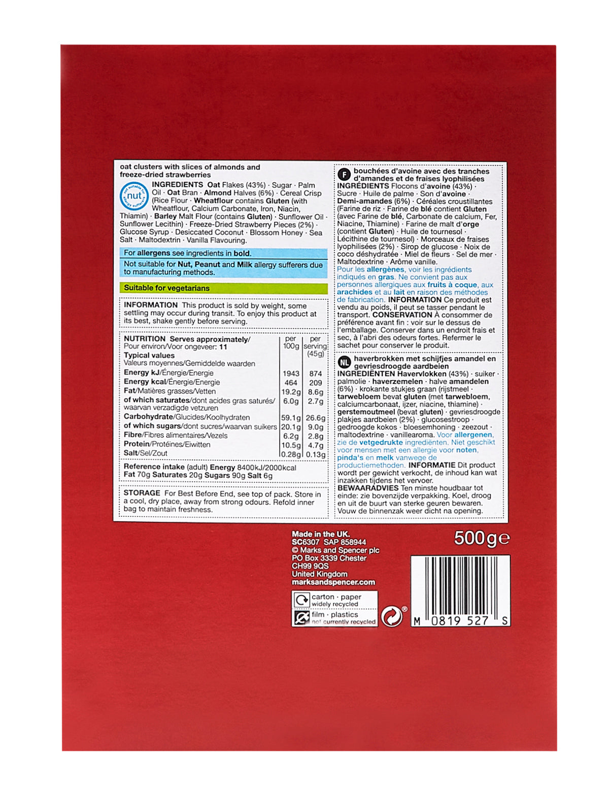 Strawberry & Almond Crunch