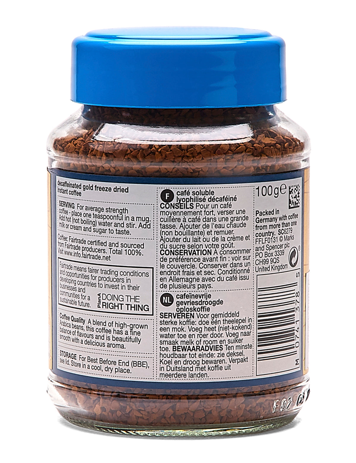 Gold Decaf Freeze-Dried Instant Coffee