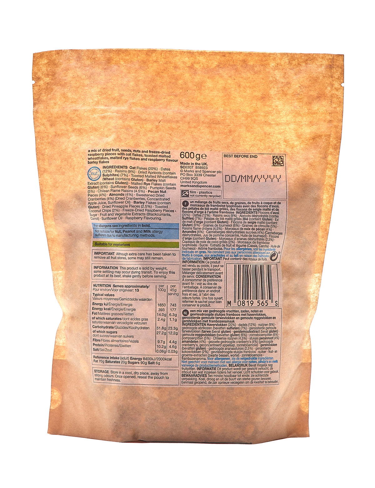 Luxury 8 Fruit, Nut & Seed Muesli