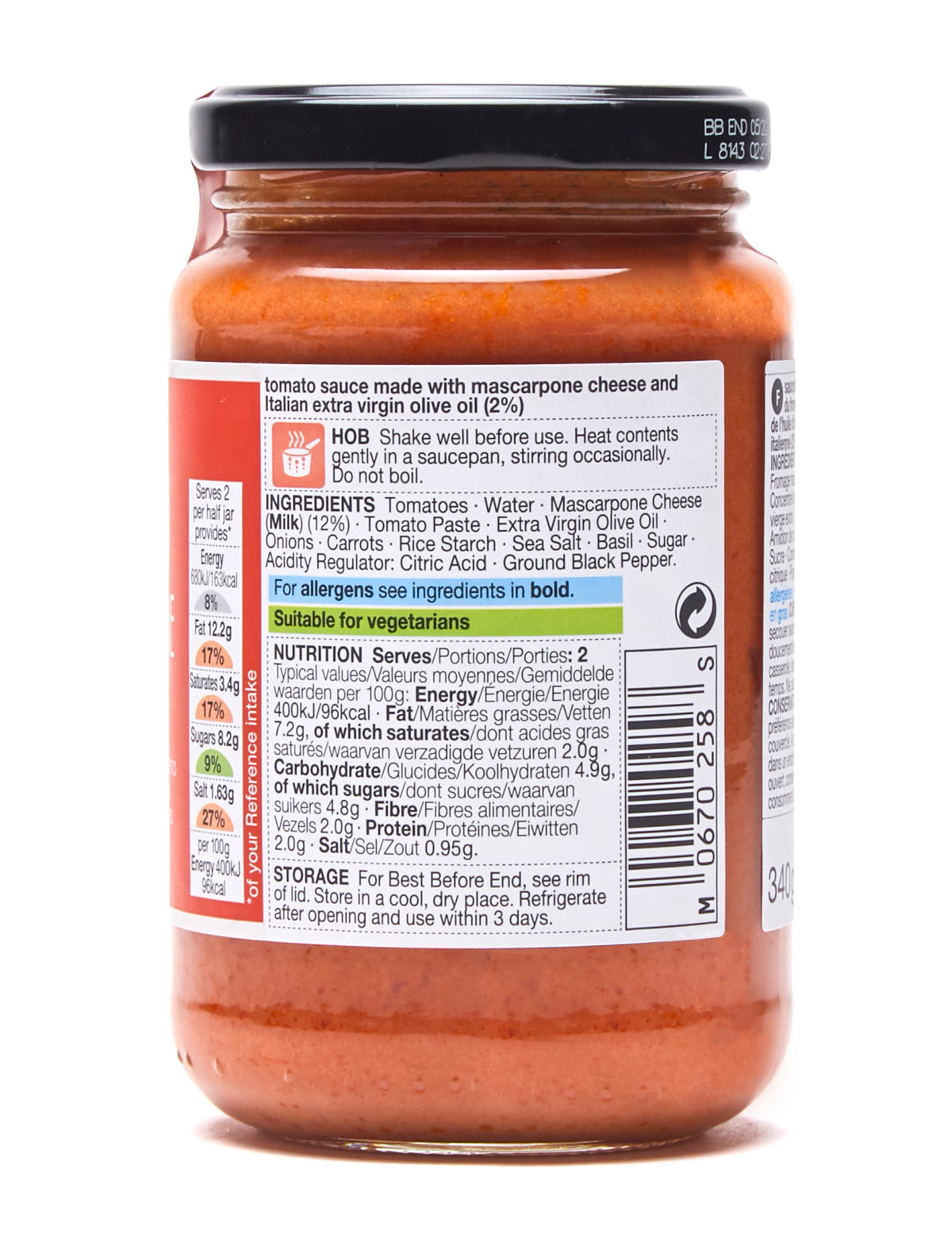 Tomato & Mascarpone Pasta Sauce