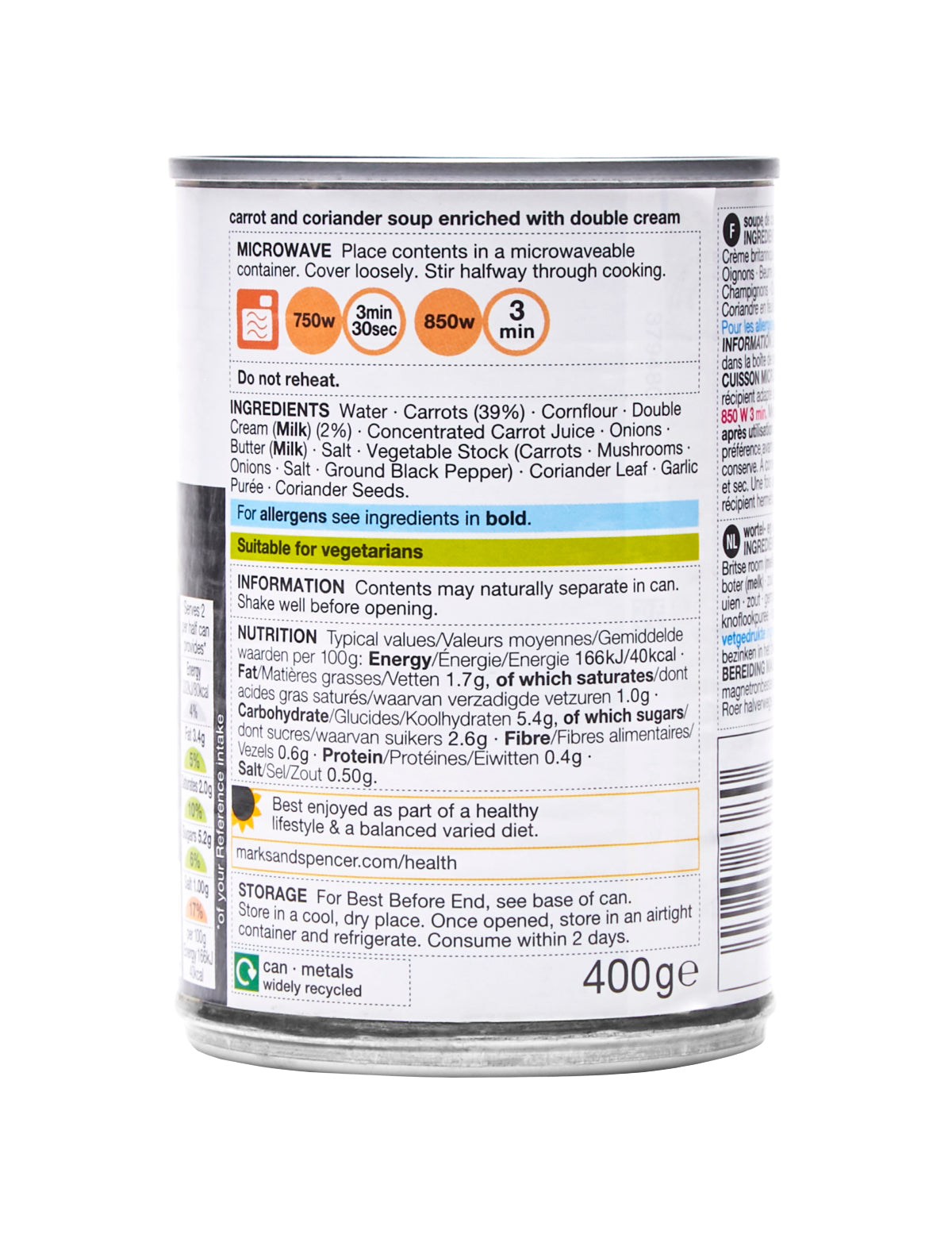 Carrot & Coriander Soup