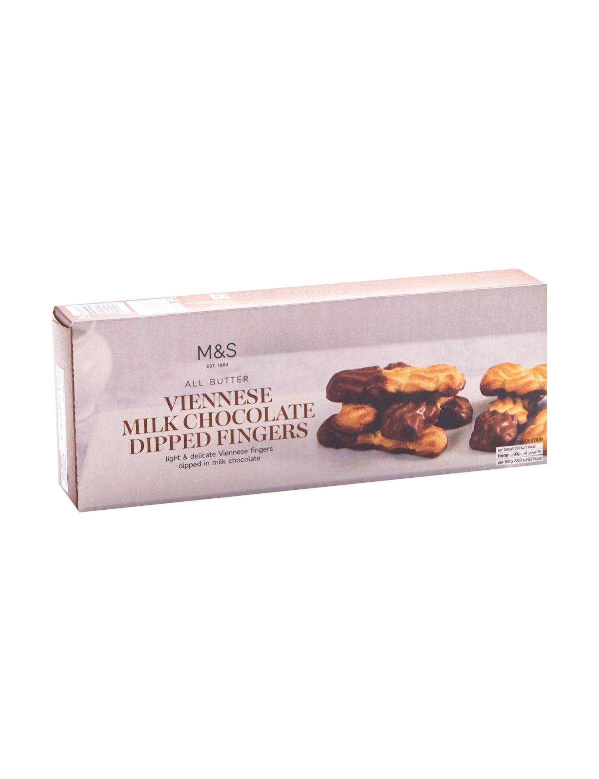 All Butter Viennese Milk Chocolate Dipped Fingers