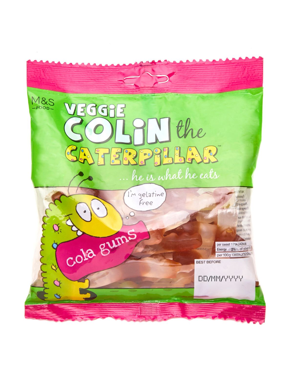 Veggie Colin the Caterpillar Cola Gums