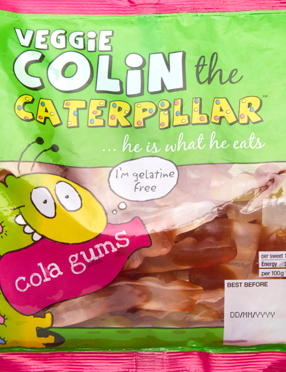 Veggie Colin the Caterpillar Cola Gums