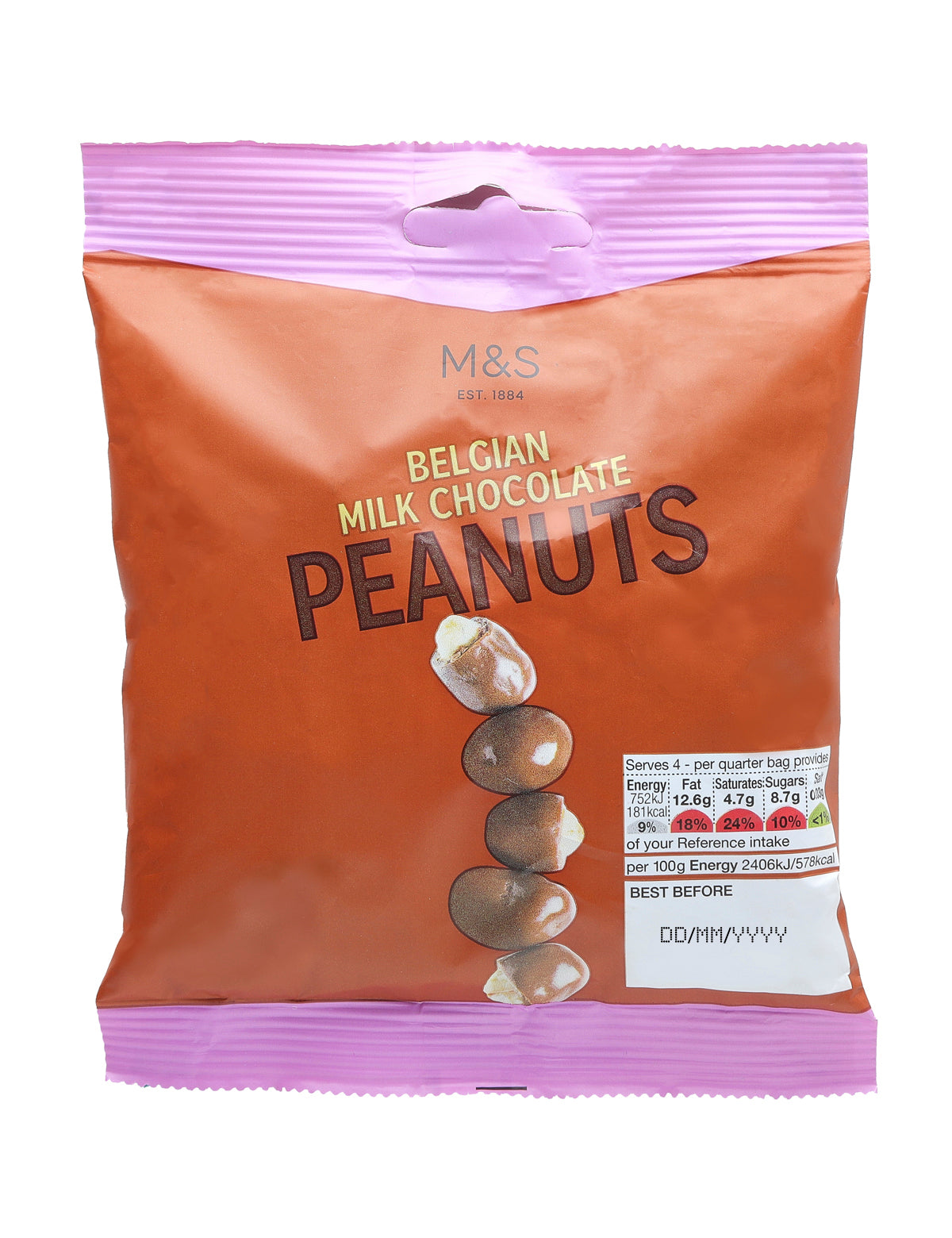 Belgian Milk Chocolate Peanuts