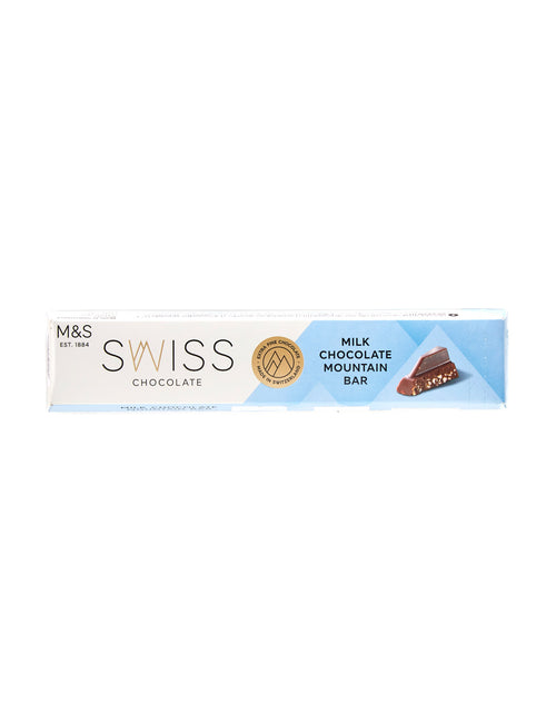 Swiss Chocolate Milk Chocolate Mountain Bar 100g Marks & Spencer
