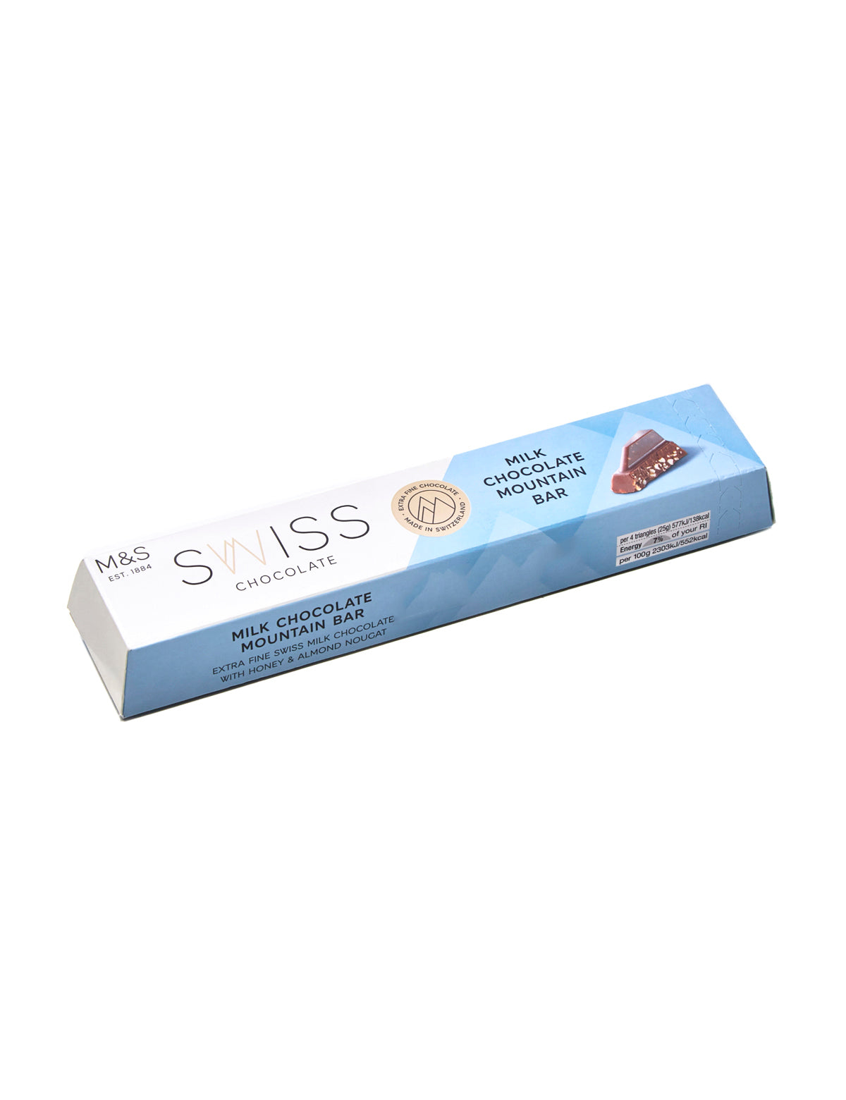 Swiss Chocolate Milk Chocolate Mountain Bar 100g