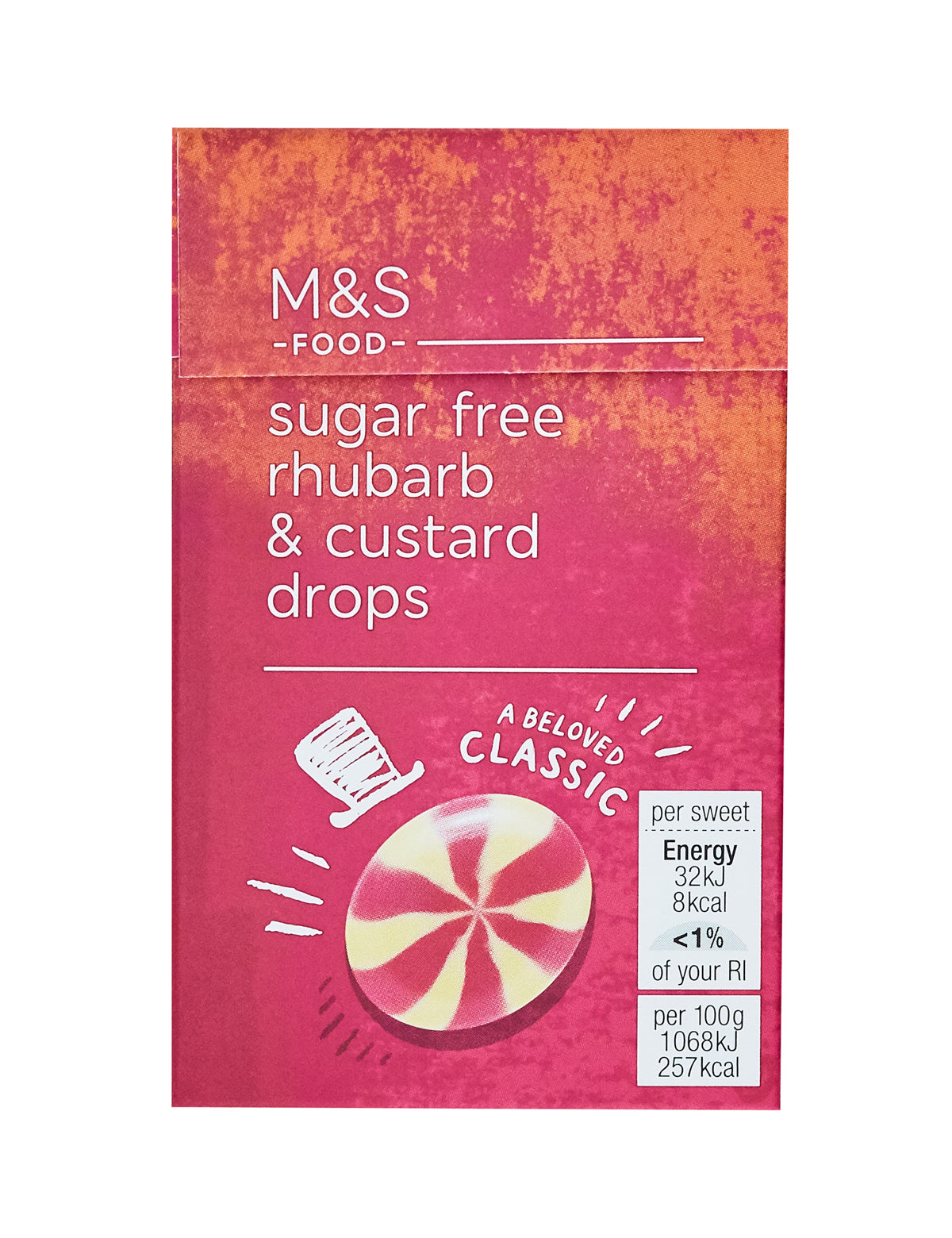 Sugar Free Rhubarb & Custard Drops