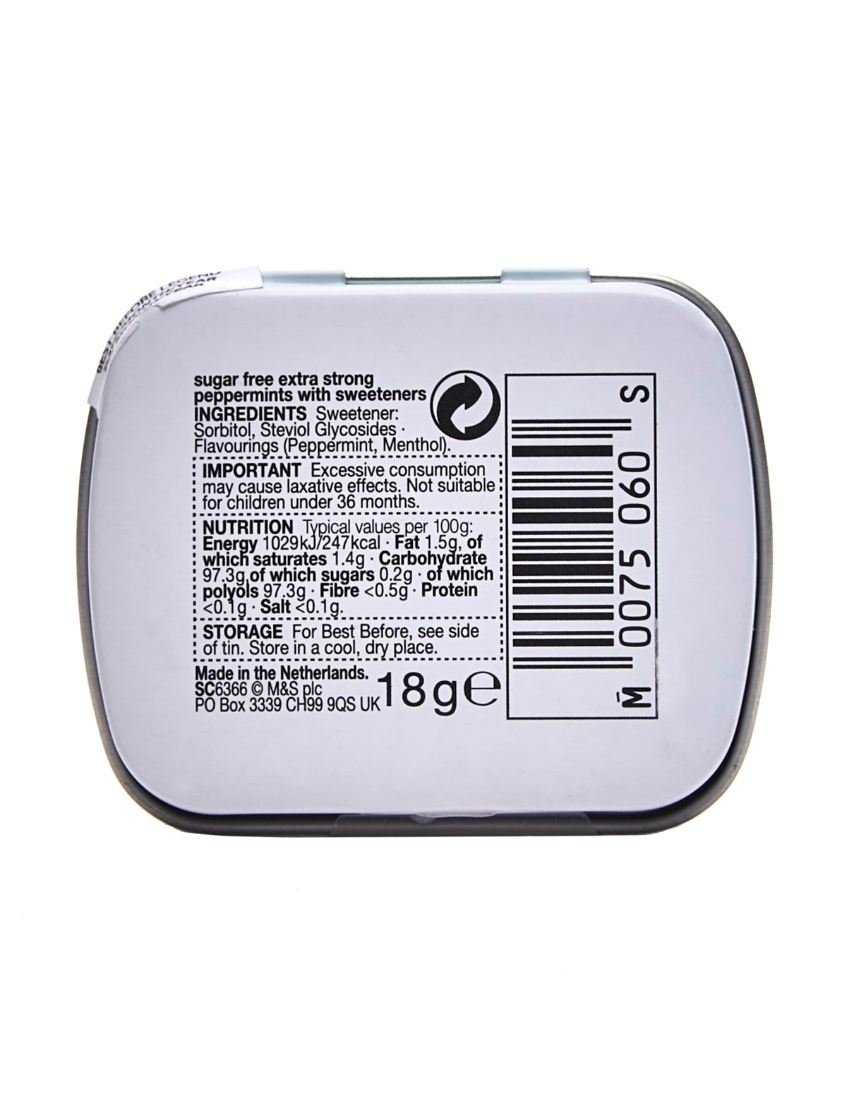 Sugar Free Curiously Strong Mints