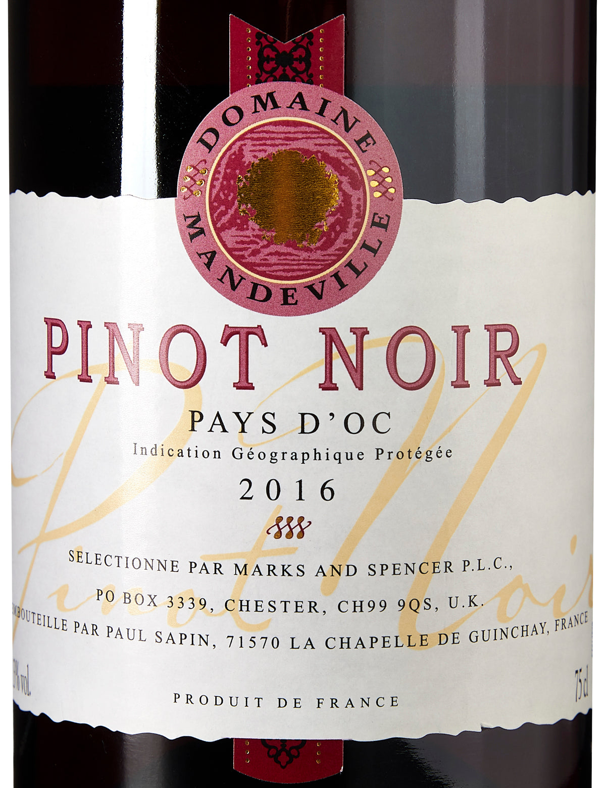 Domaine Mandeville Pinot Noir