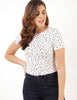 Cotton Printed Crew Neck Fitted T-Shirt