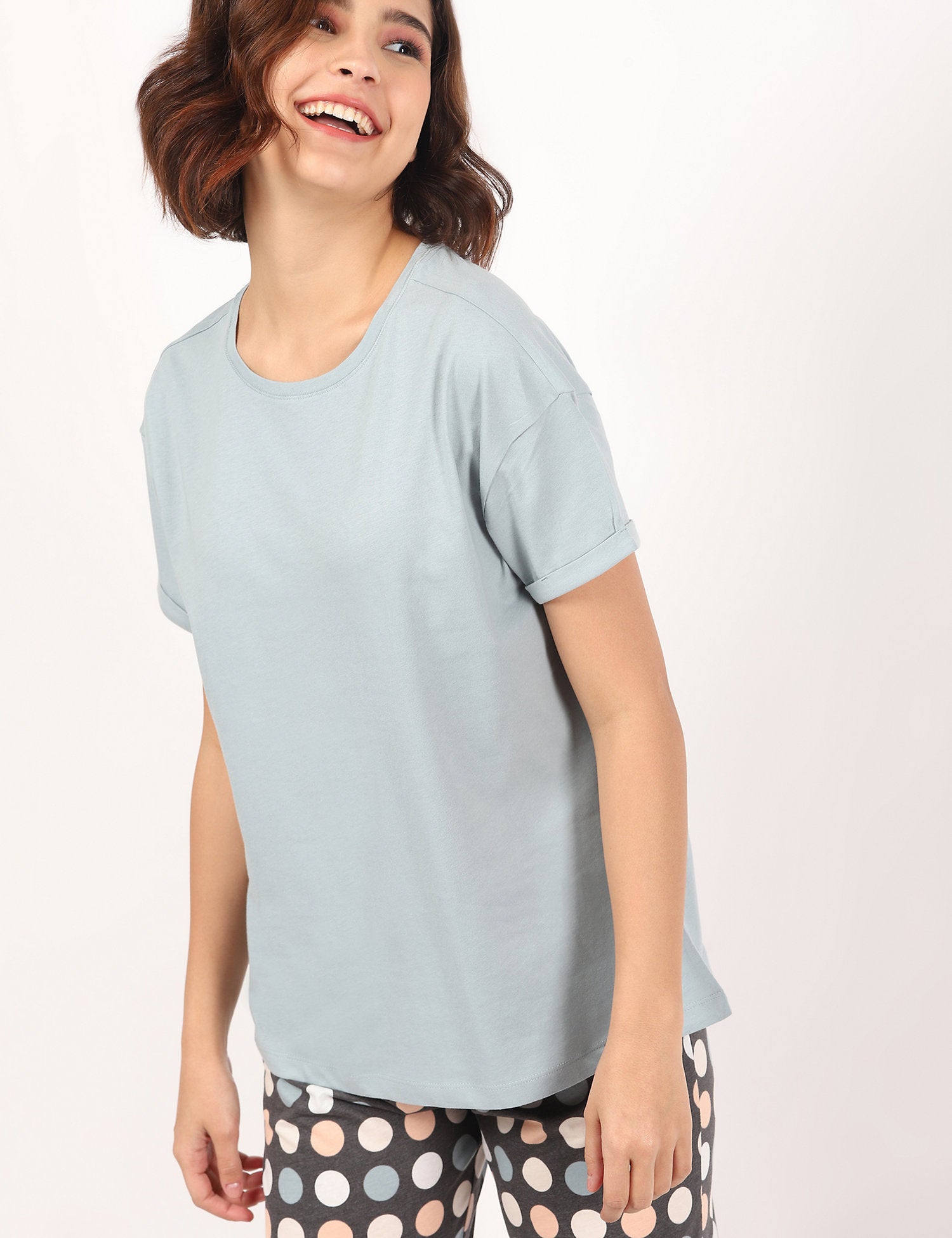 Short Sleeve Spot Flatpack Pyjamas