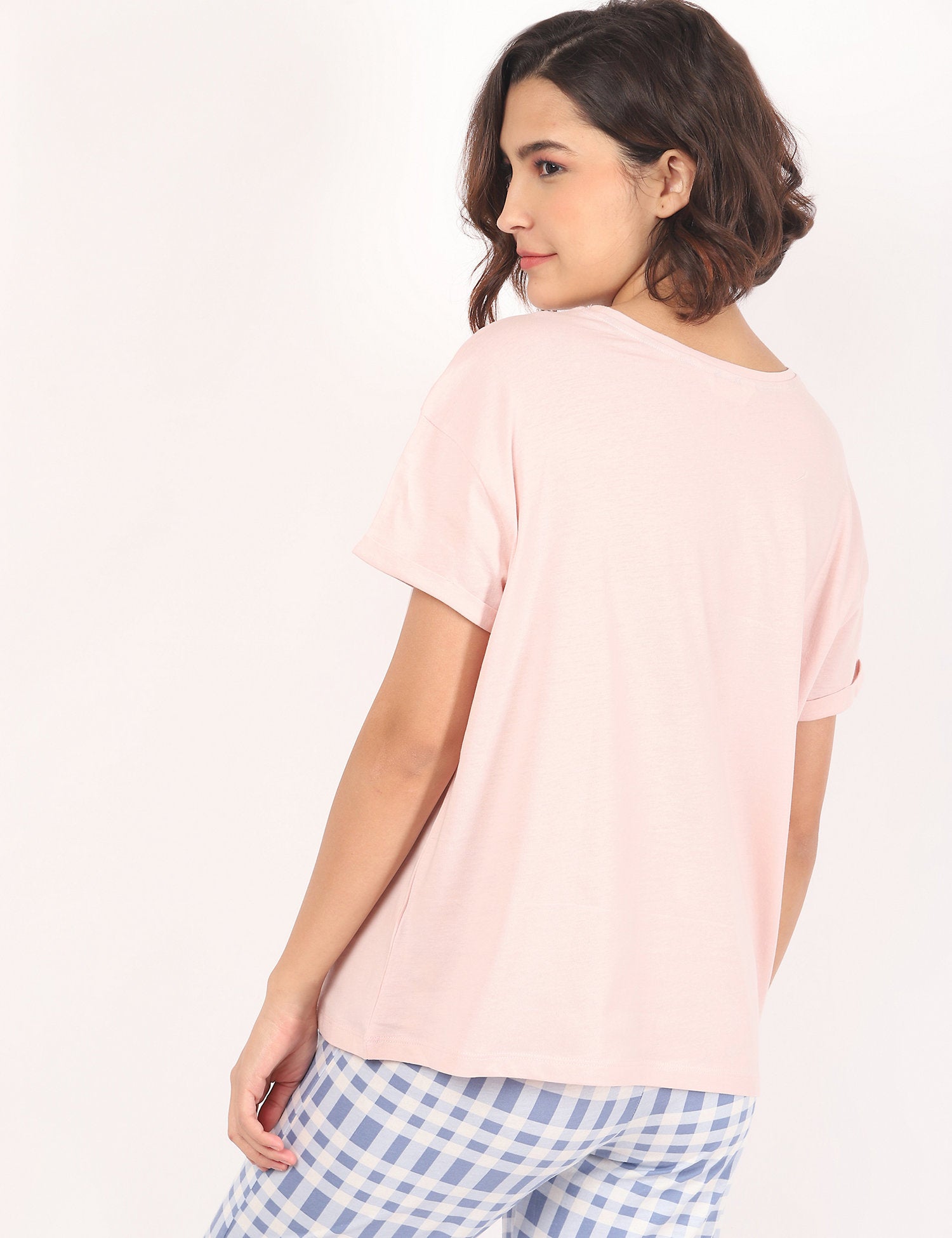 Short Sleeve Check Flatpack Pyjamas