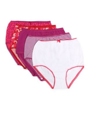 5pk Cotton Lycra Full Brief