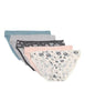 5pk Cotton Lycra Bikini Floral