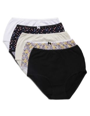5pk Cotton Lcyra Printed Full Brief