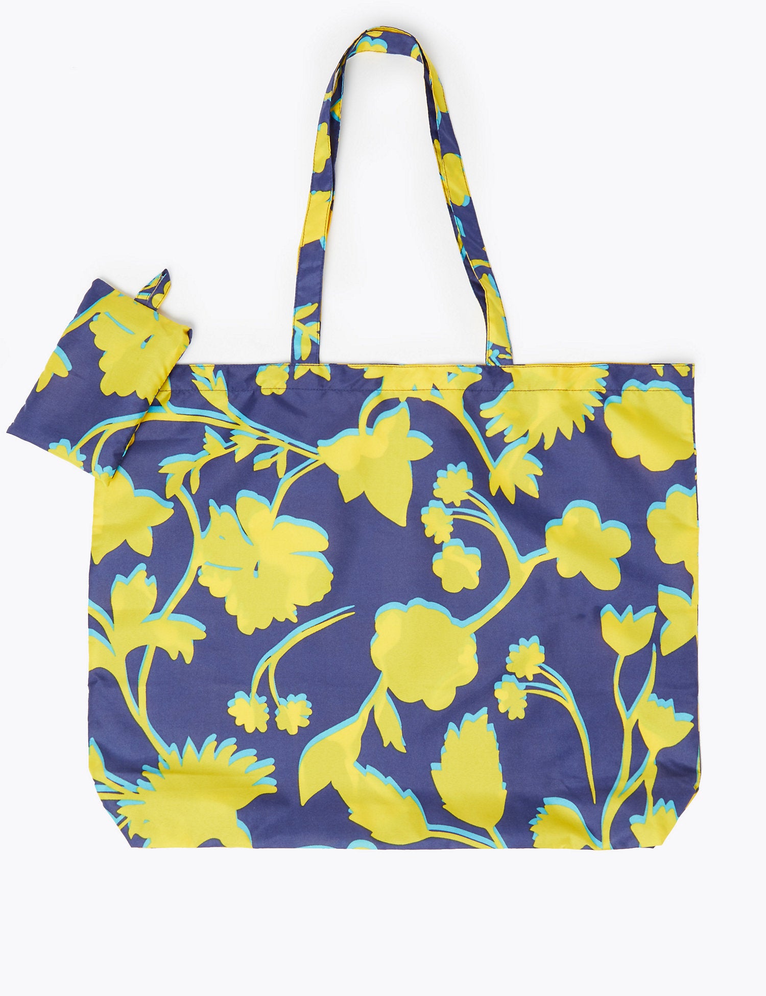 Floral Packable Shopper Bag