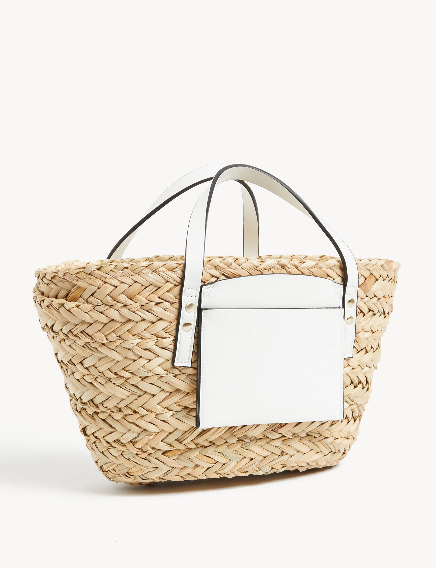 Straw Drawstring Tote Bag - Main Image