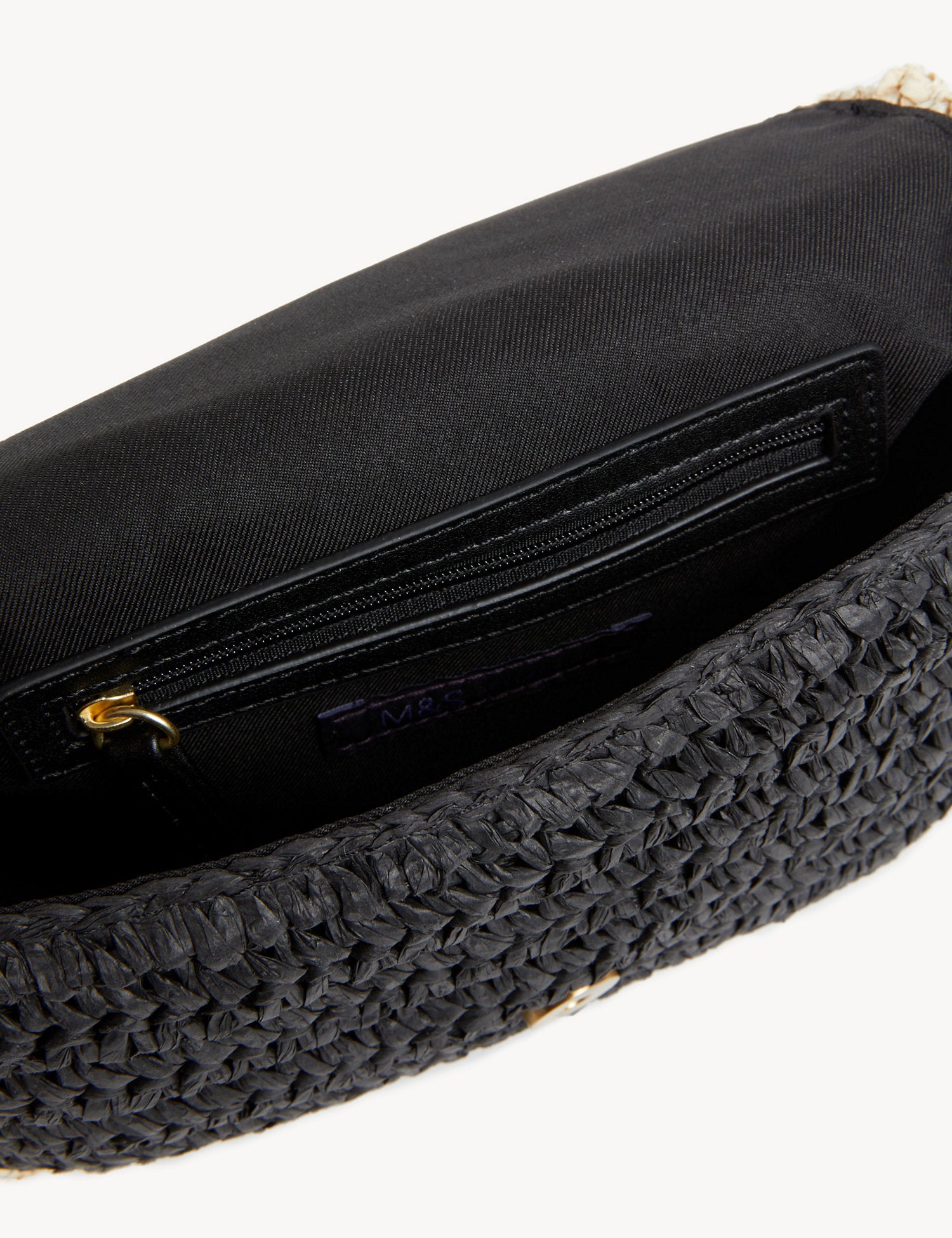 Straw Chain Strap Underarm Bag