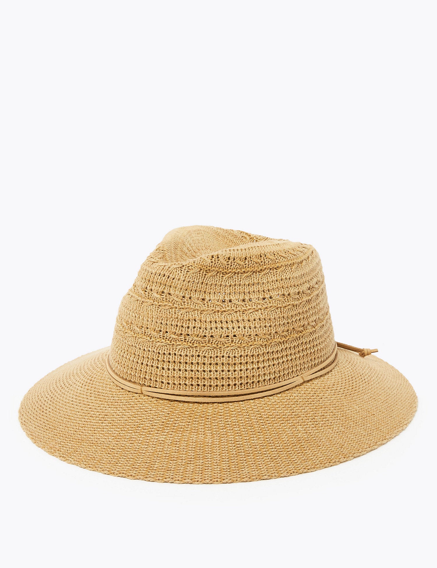 Cotton Packable Fedora Hat