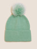 Faux Fur Pom Beanie Hat