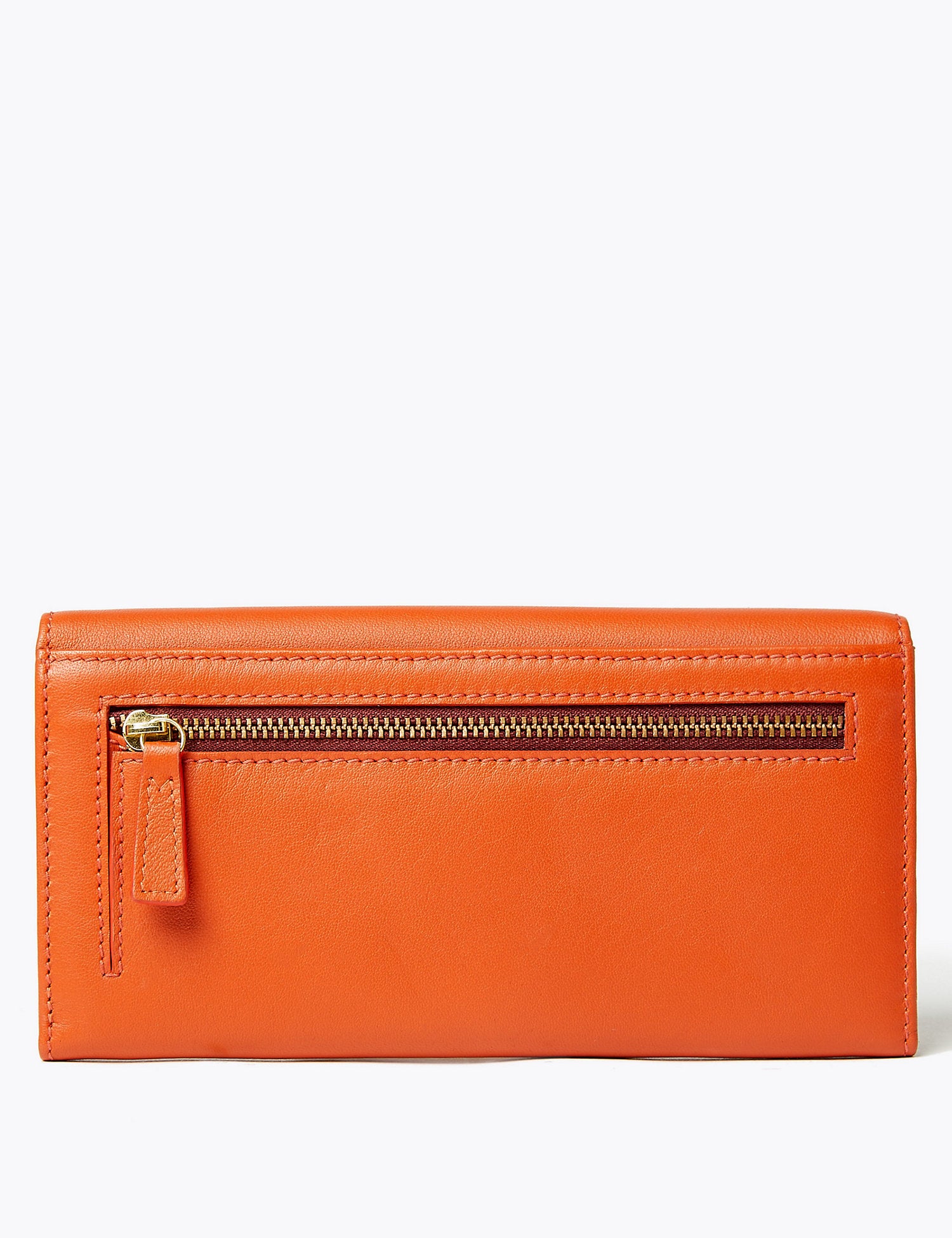 Leather Foldover Purse