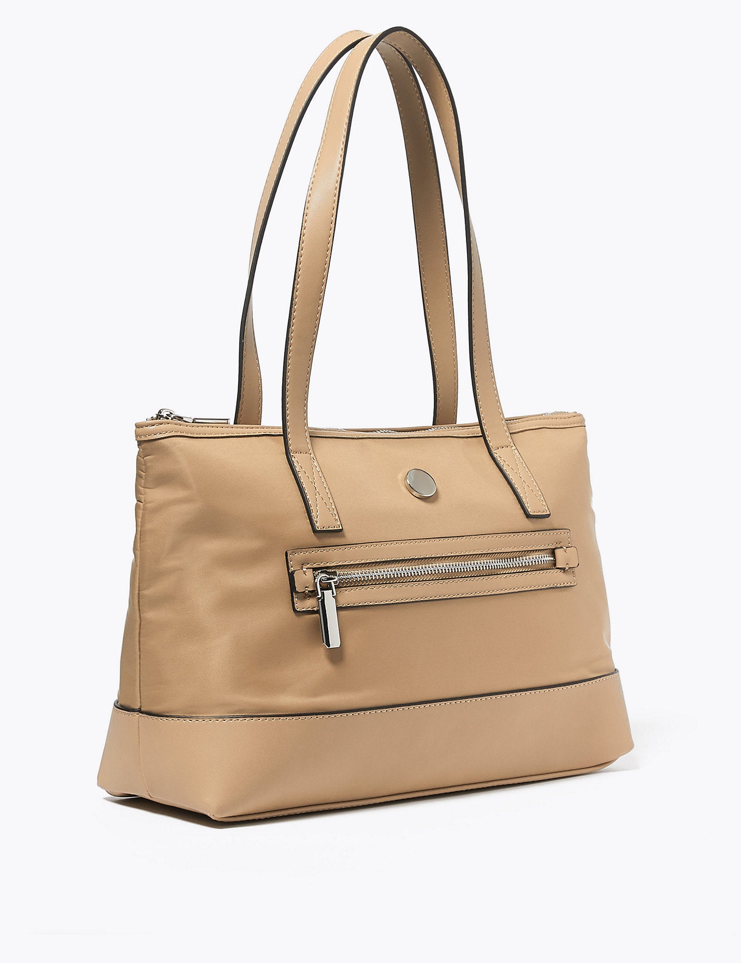 Zipped Detail Tote Bag