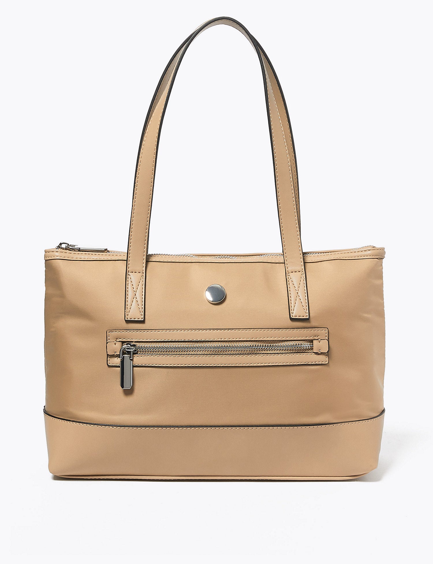 Zipped Detail Tote Bag