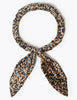 Pleated Animal Print Neckerchief
