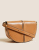 Faux Leather Croc Effect Cross Body Bag
