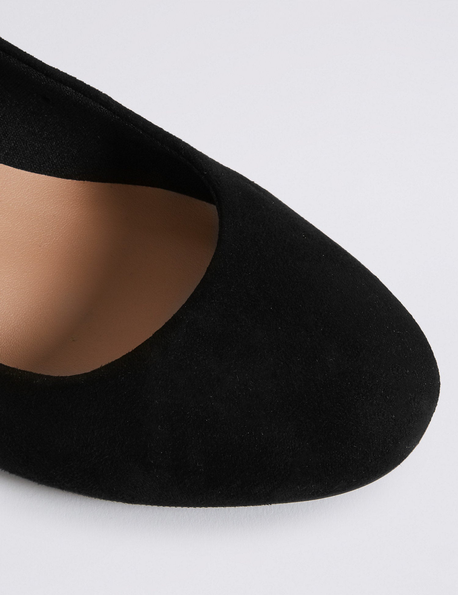 Wide Fit Block Heel Court Shoes