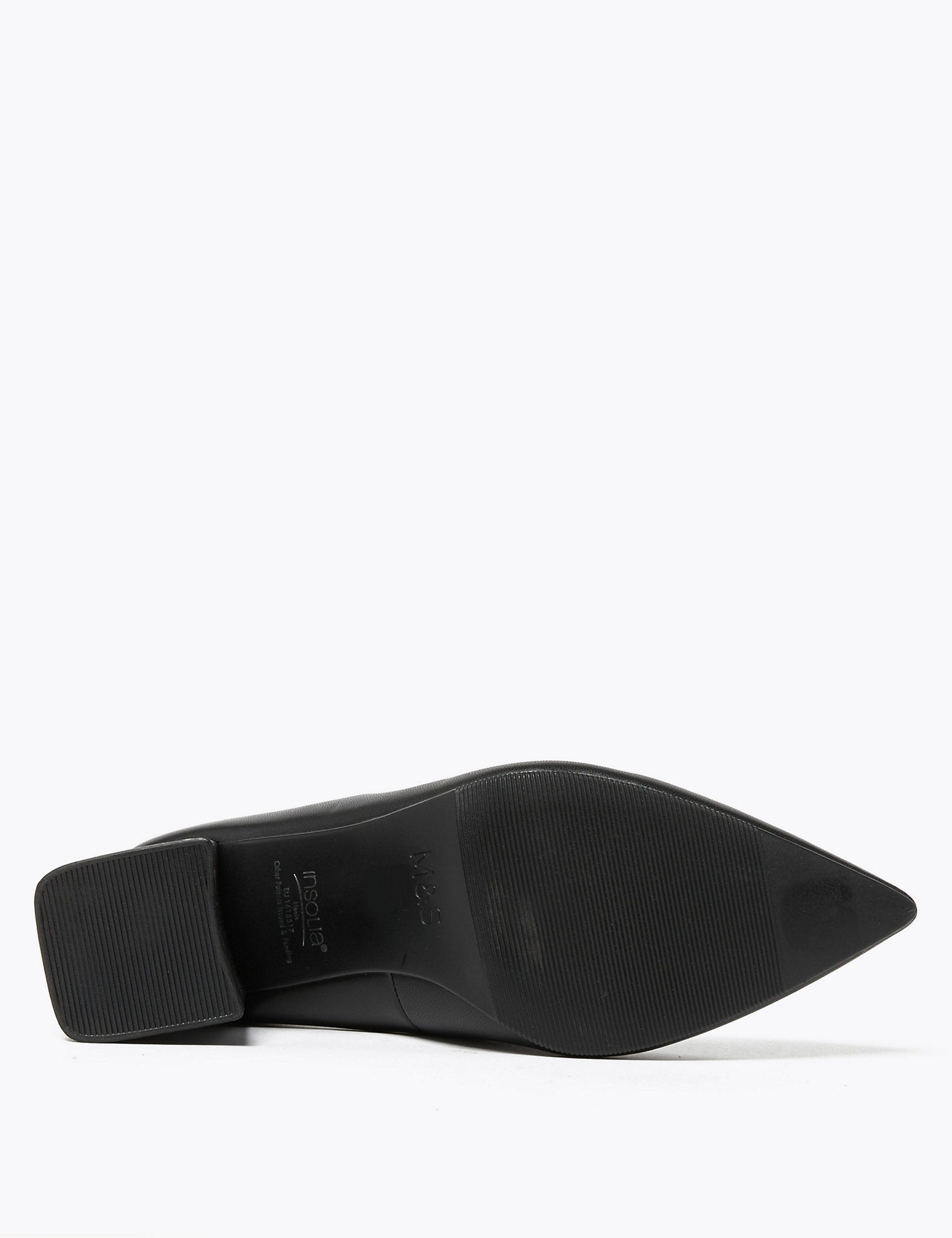 Block Heel Pointed Court Shoes