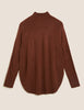 Cashmilon™ Curved Hem Relaxed Fit Jumper