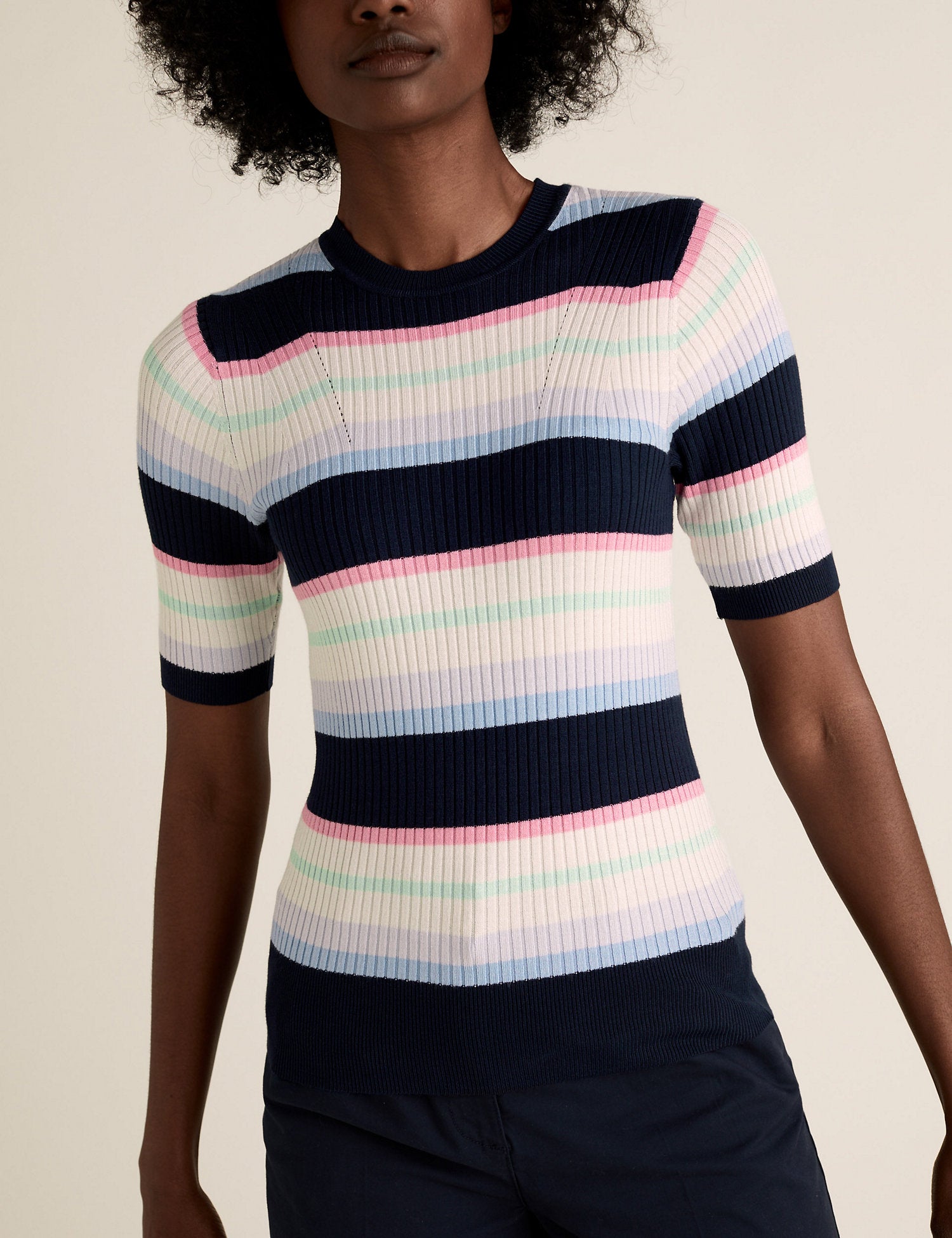Striped Crew Neck Jumper
