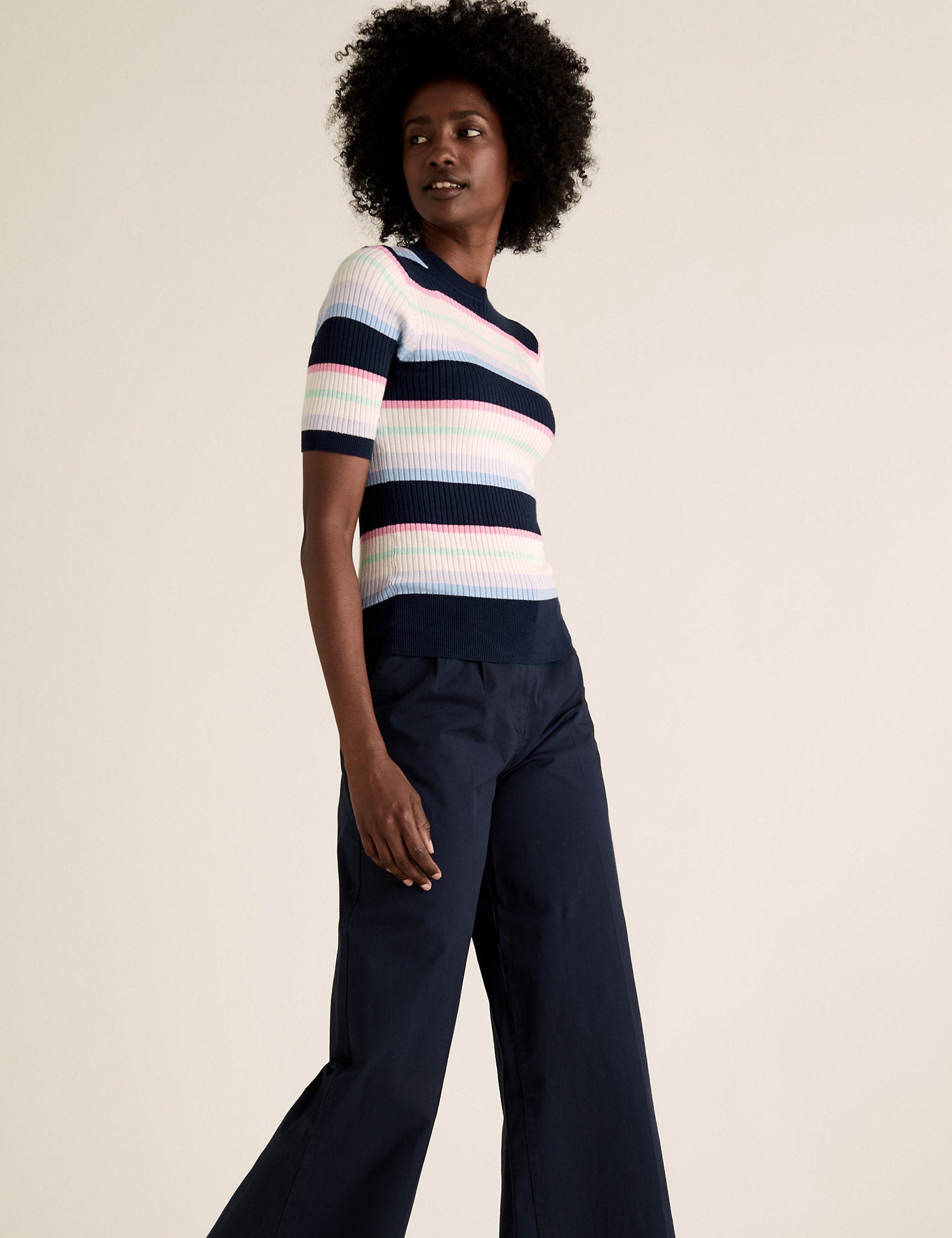 Striped Crew Neck Jumper