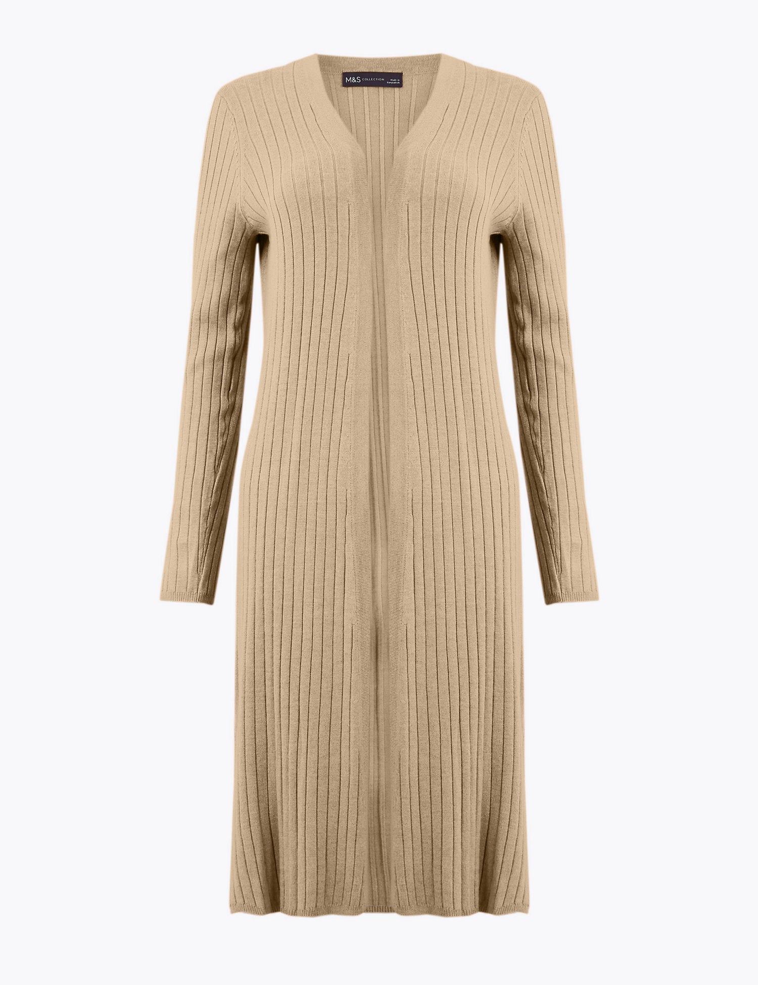 Ribbed Longline Cardigan