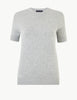 Round Neck Short Sleeve Knitted Top