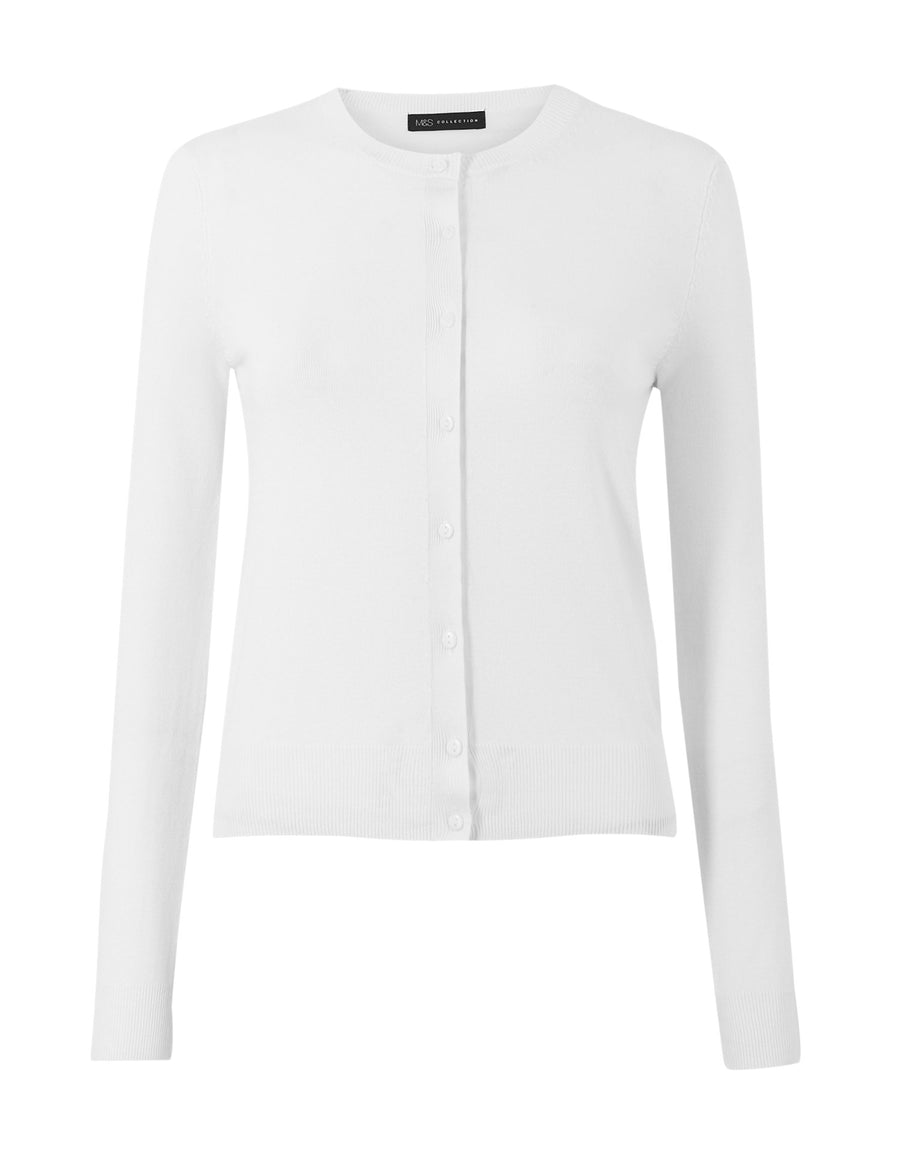 Crew Neck Cardigan