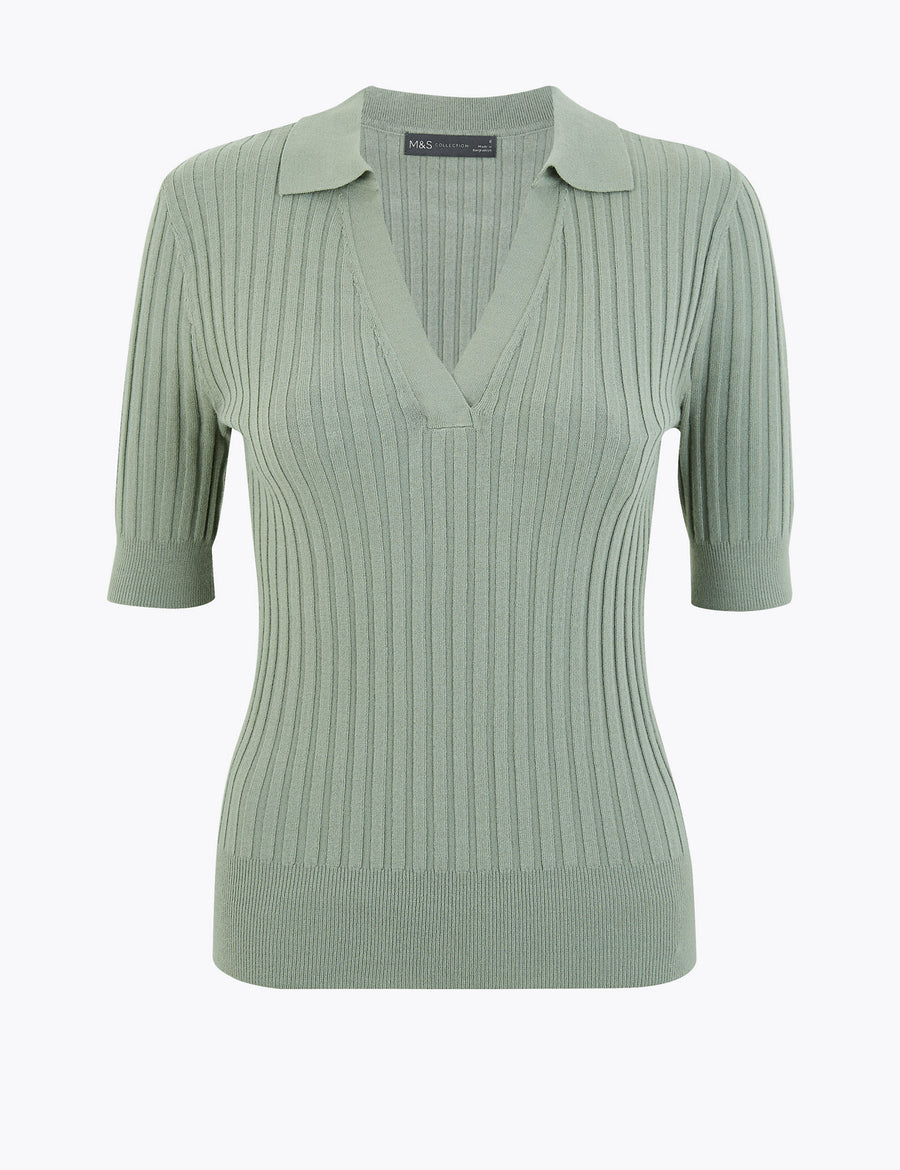 Textured Knitted Top