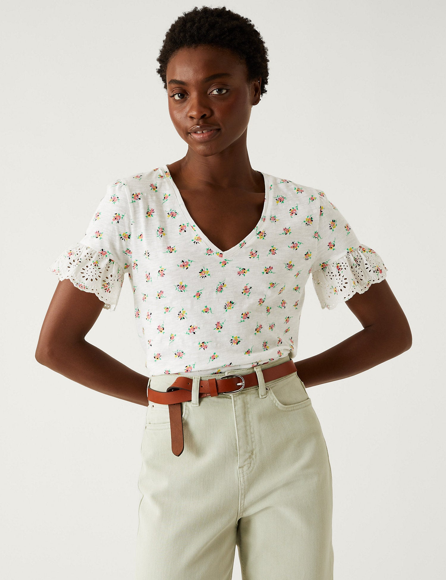 Pure Cotton Printed Top