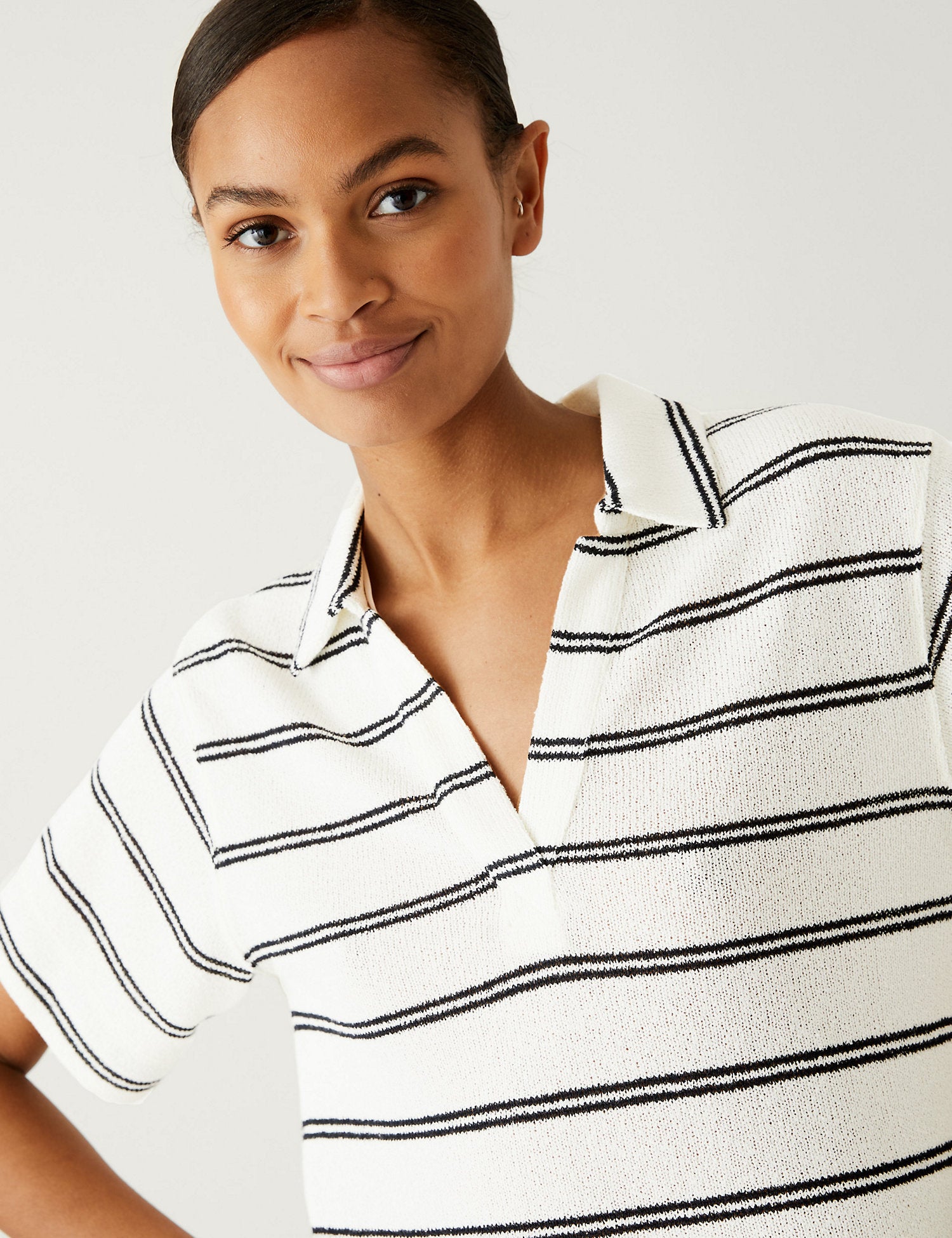 Striped Textured Top