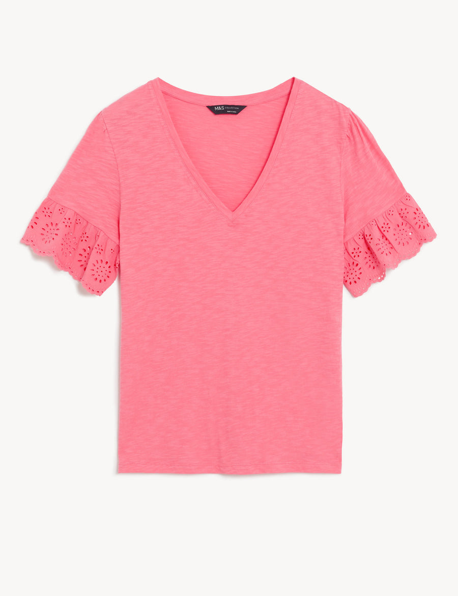 Pure Cotton Broderie Top