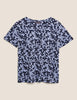 Floral Crew Neck Relaxed T-Shirt