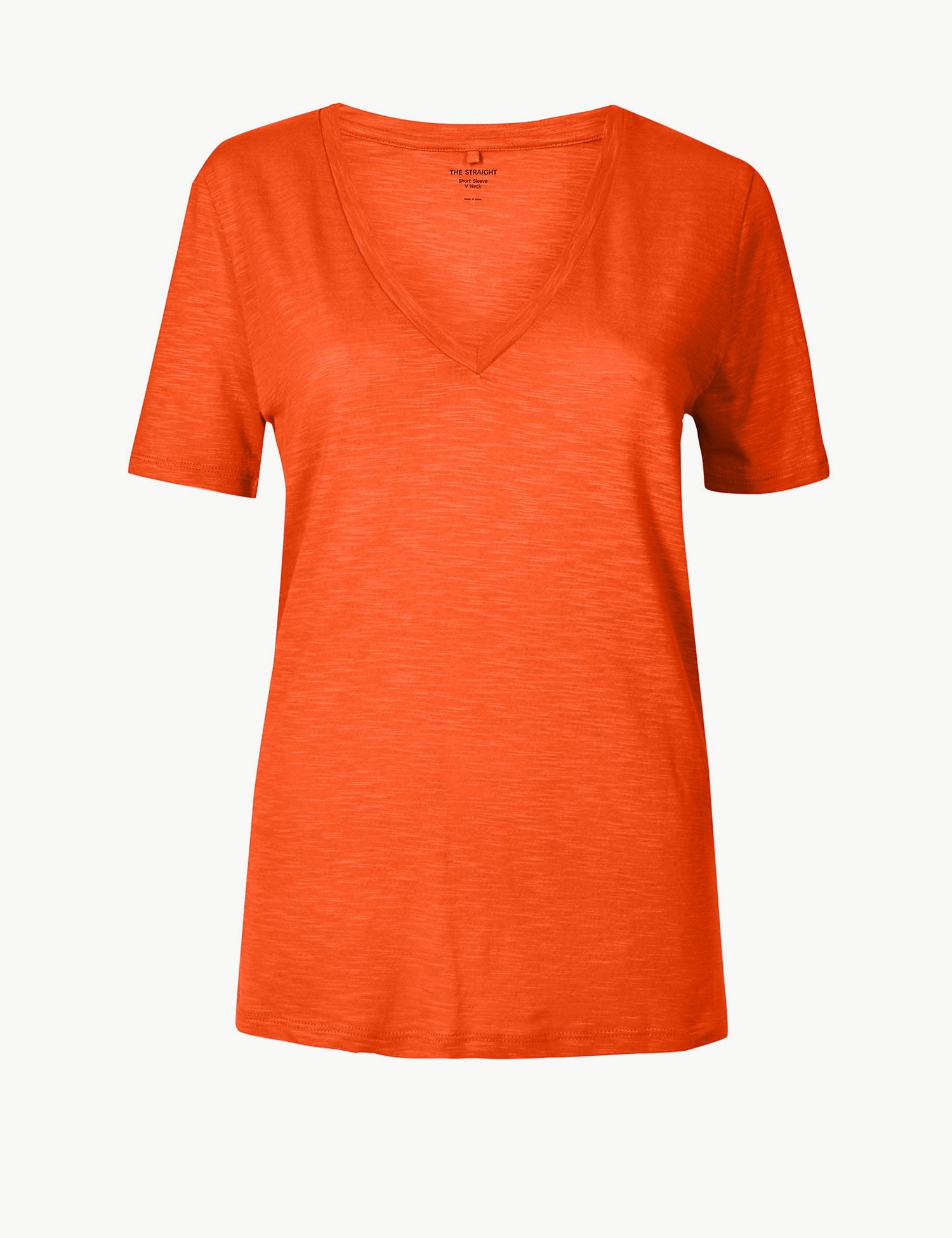 Cotton Rich Straight Fit Slub T-Shirt