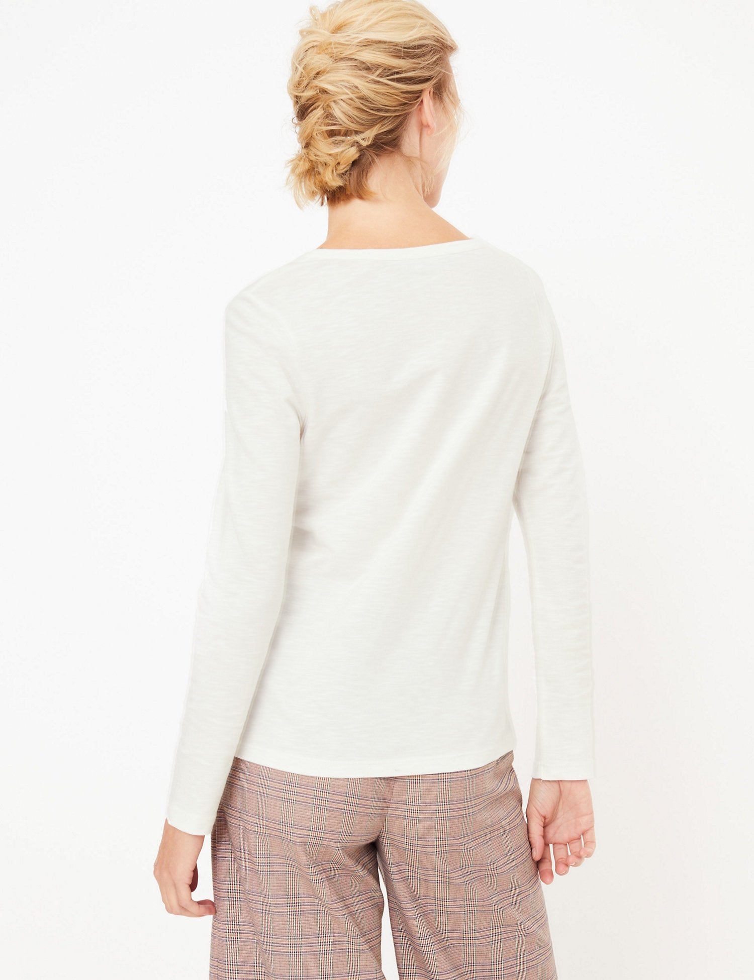 Pure Cotton Straight Fit Henley Top